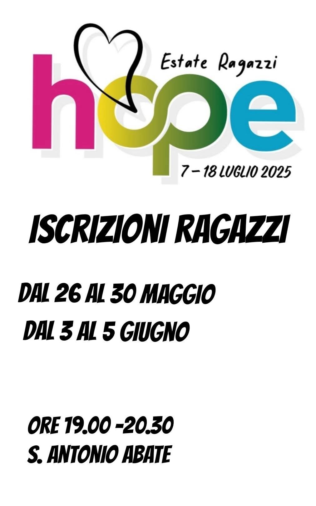 Iscrizioni bimbi